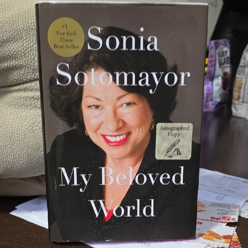 Sonia Sotomayor 'My Beloved World' Hardcover Book